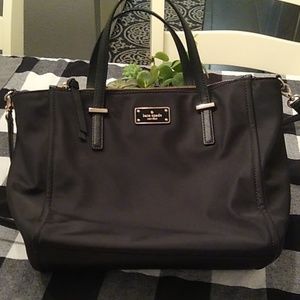 Kate Spade Vinyl tote with cross body strap